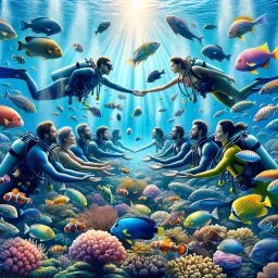 {I know the human being and fish can coexist peacefully.}