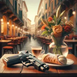 {Lascia la pistola. Prendi i cannoli.}